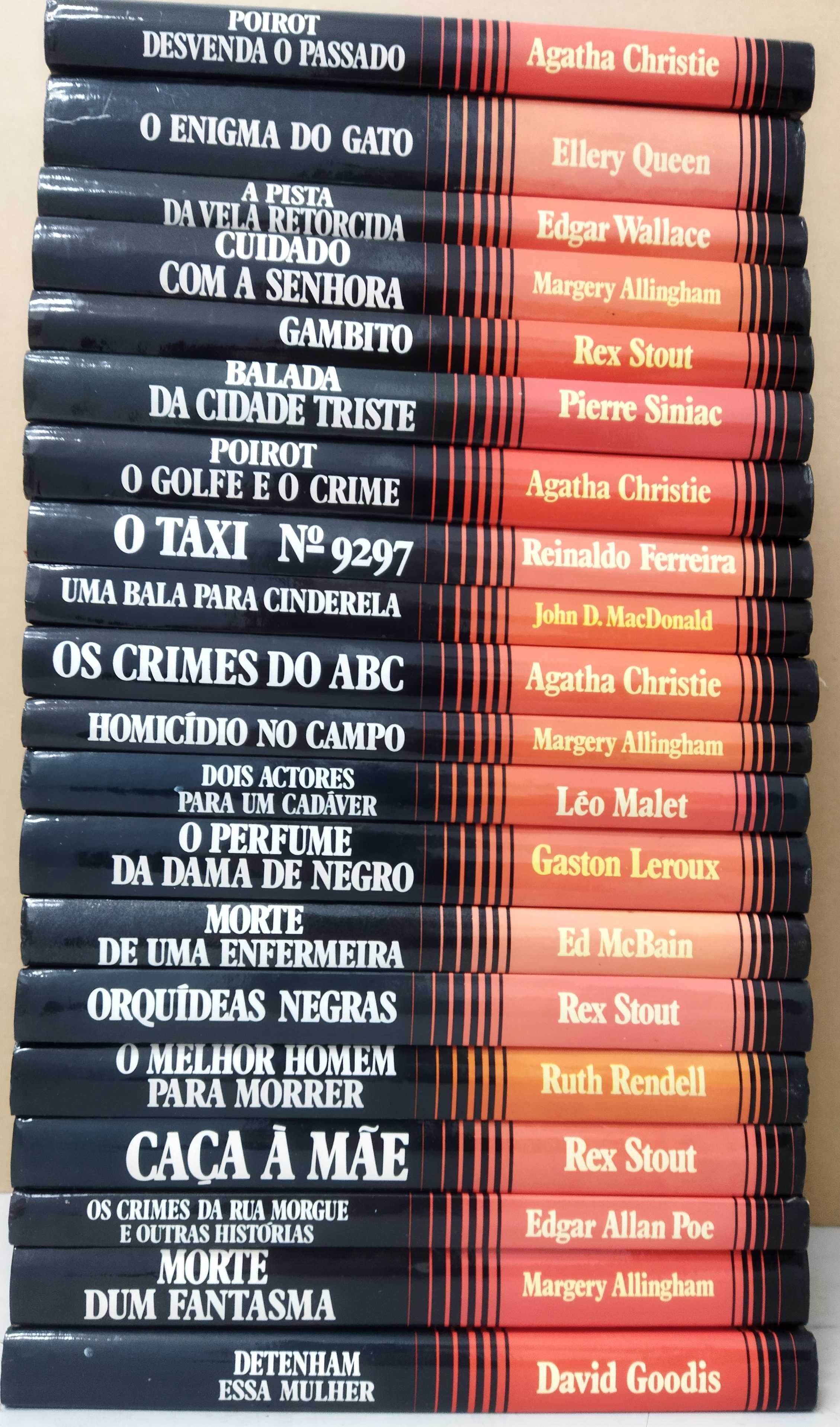 Coleção Romances Policiais - Círculo de Leitores  20 Livros capa Dura.