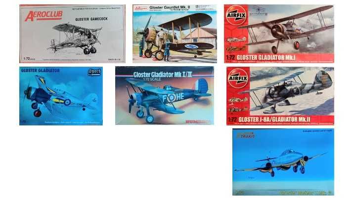 Kits 1/72 Aviões  Ingleses