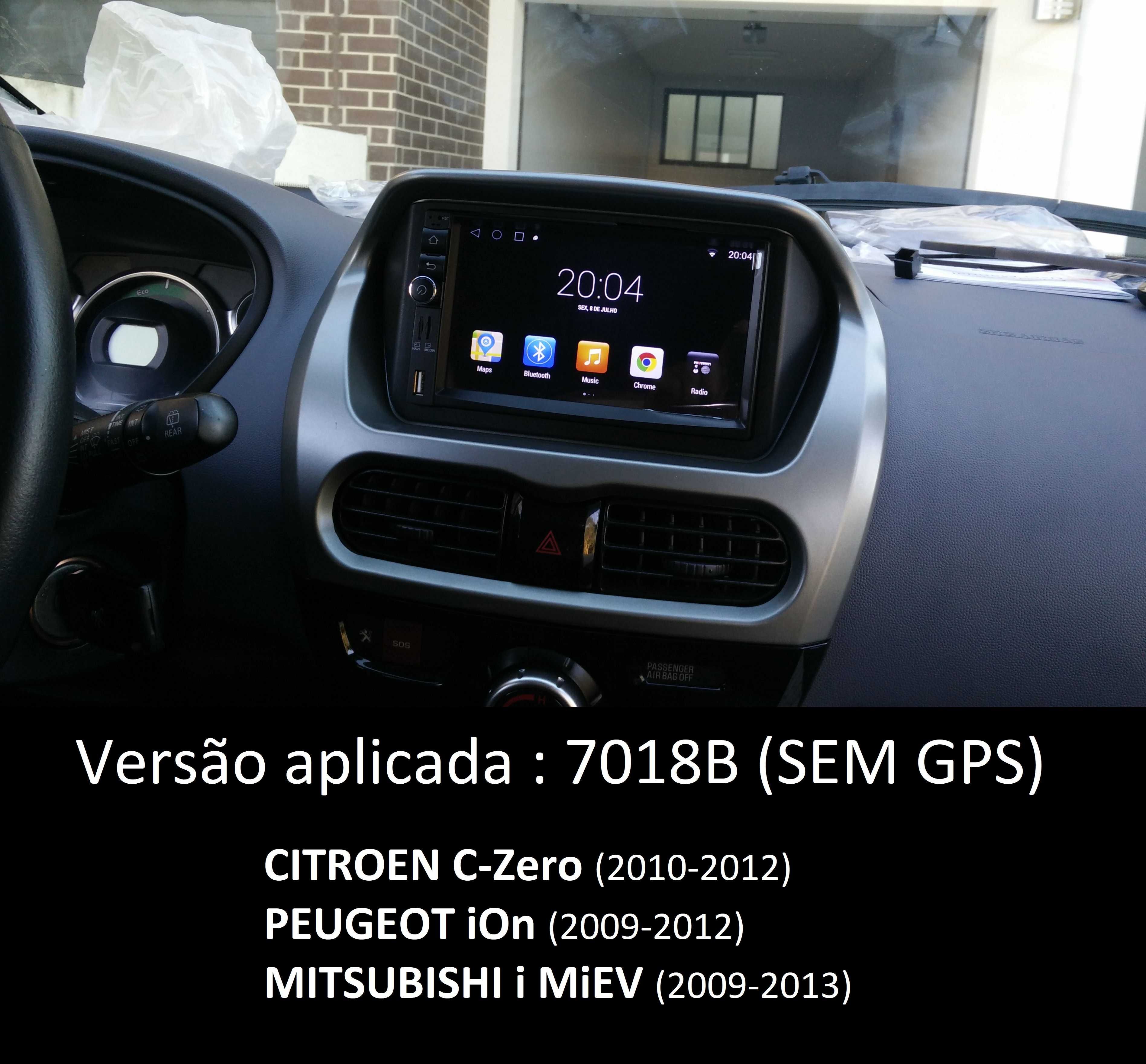 Rádio 2DIN Citroen C-Zero • Peugeot iOn • Mitsubishi MiEV • Android