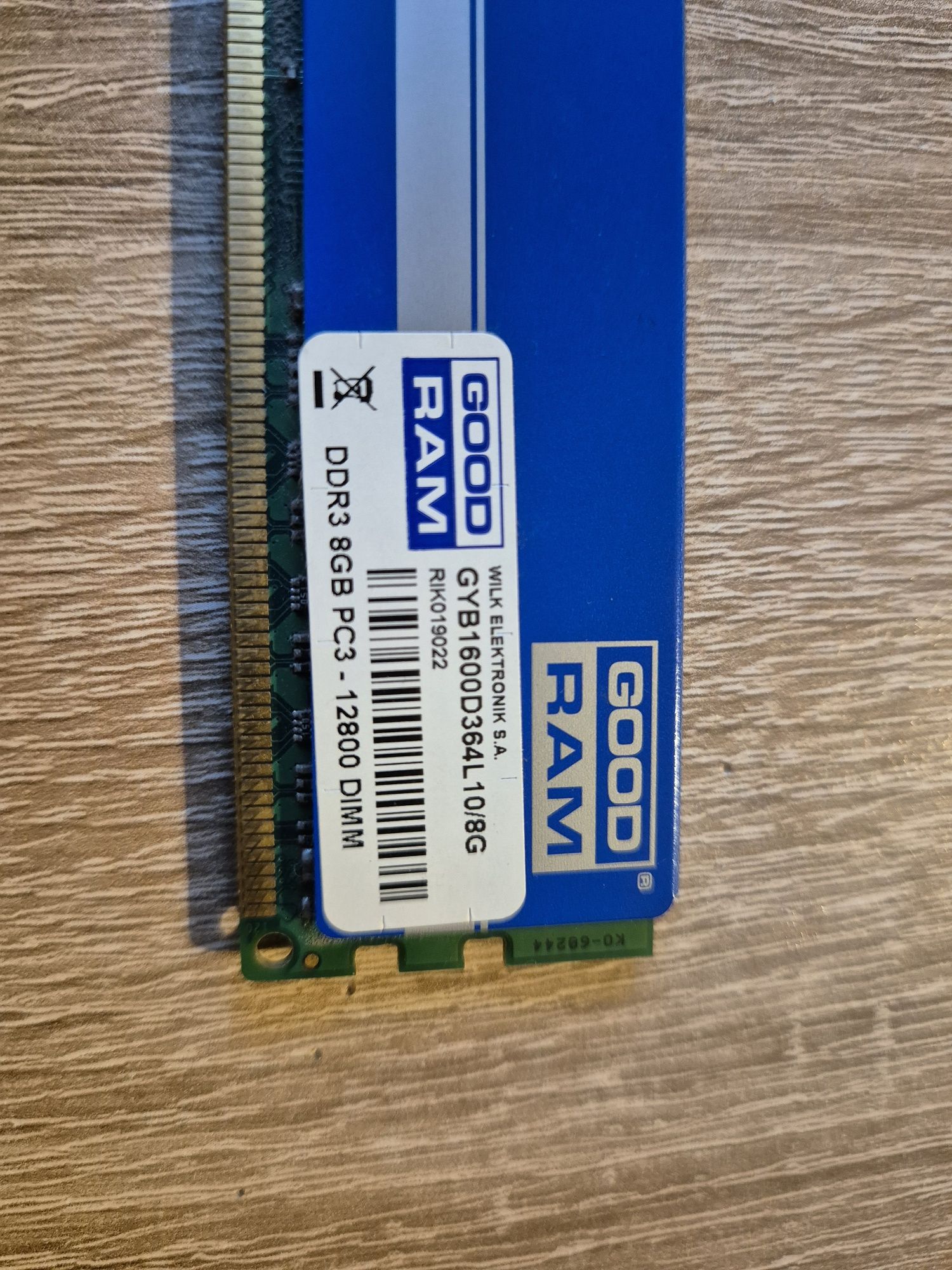 Kość modul ram good ram PLAY DDR3 8GB GYB1600D364L10/8G