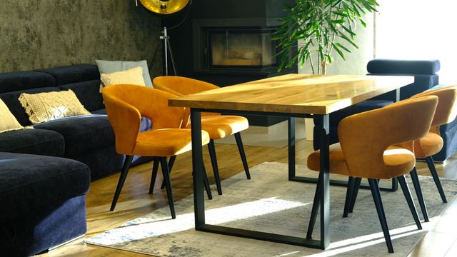 Stół, metal, Egger, stoły, rozkładane, drewniane, halifax naturalny
