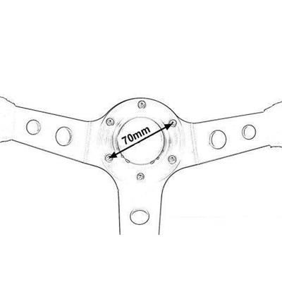 Kierownica Pro 330Mm Offset:0Mm Skóra Black