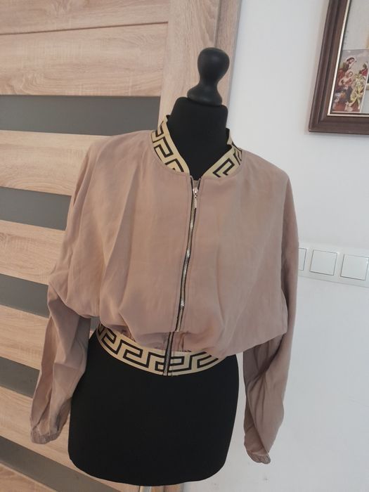Kurtka krótsza cappuccino luźna XS S 34 36
