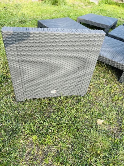 Technorattan stół fotele meble ogrodowe allibert