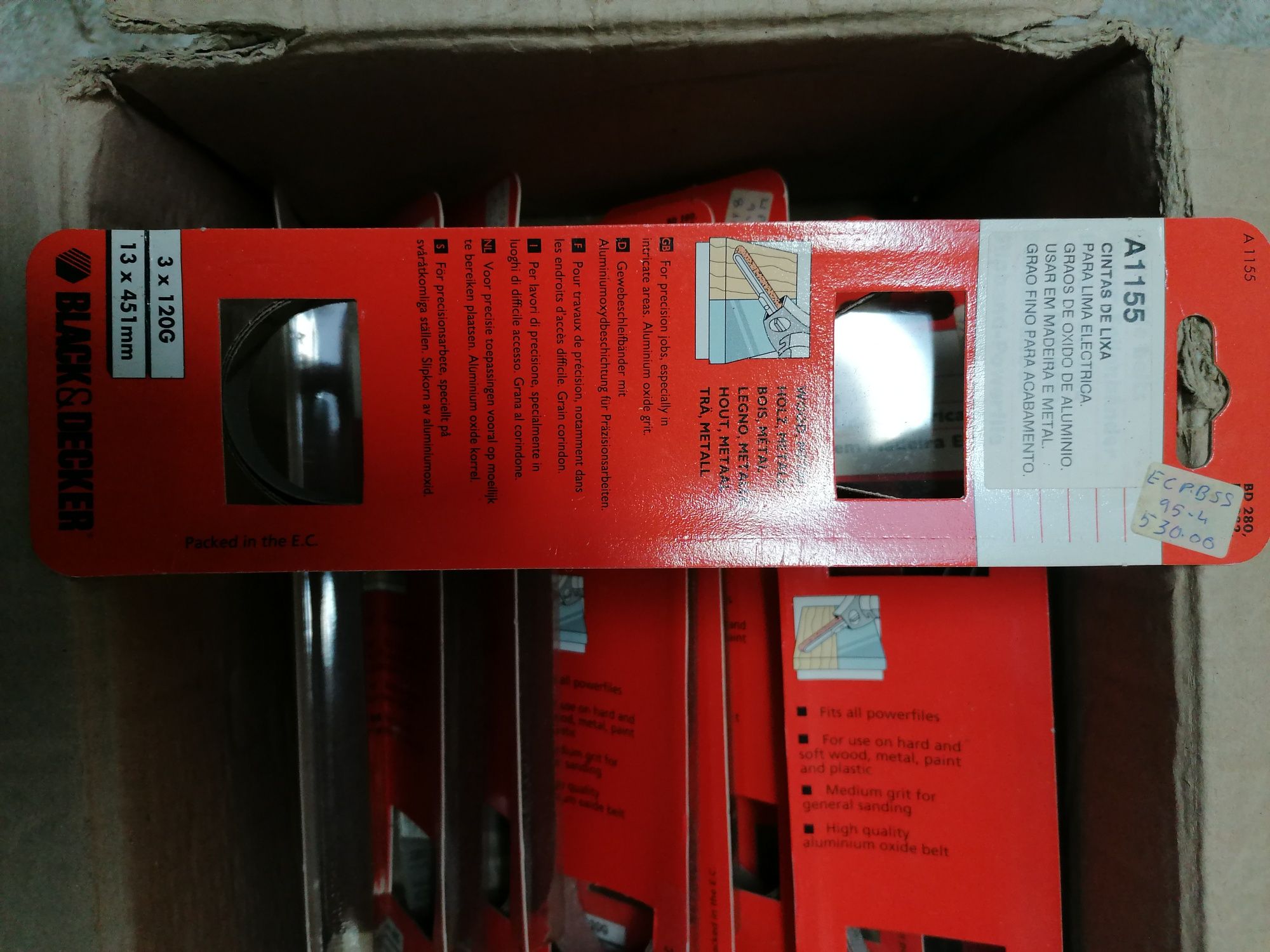 Cintas de lixa, ler descrição