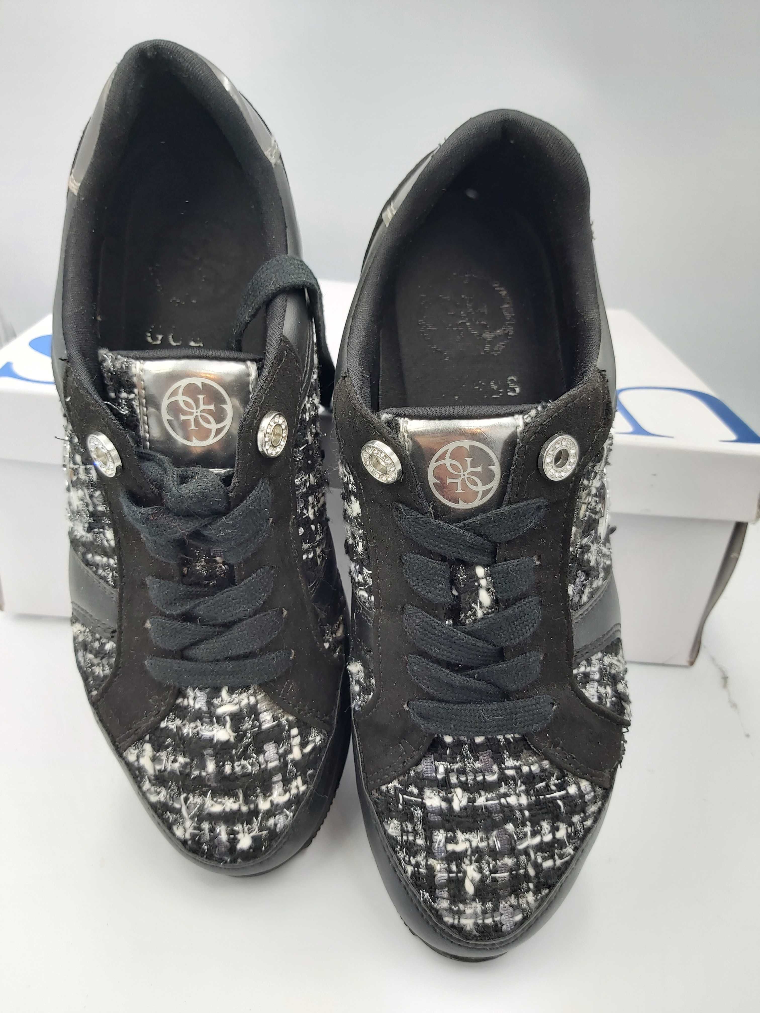 Buty sportowe sneakersy GUESS czarne rozmiar 38