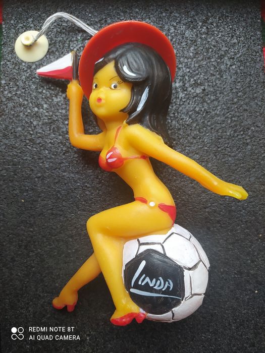 винтажная резиновая игрушка девушка Linda