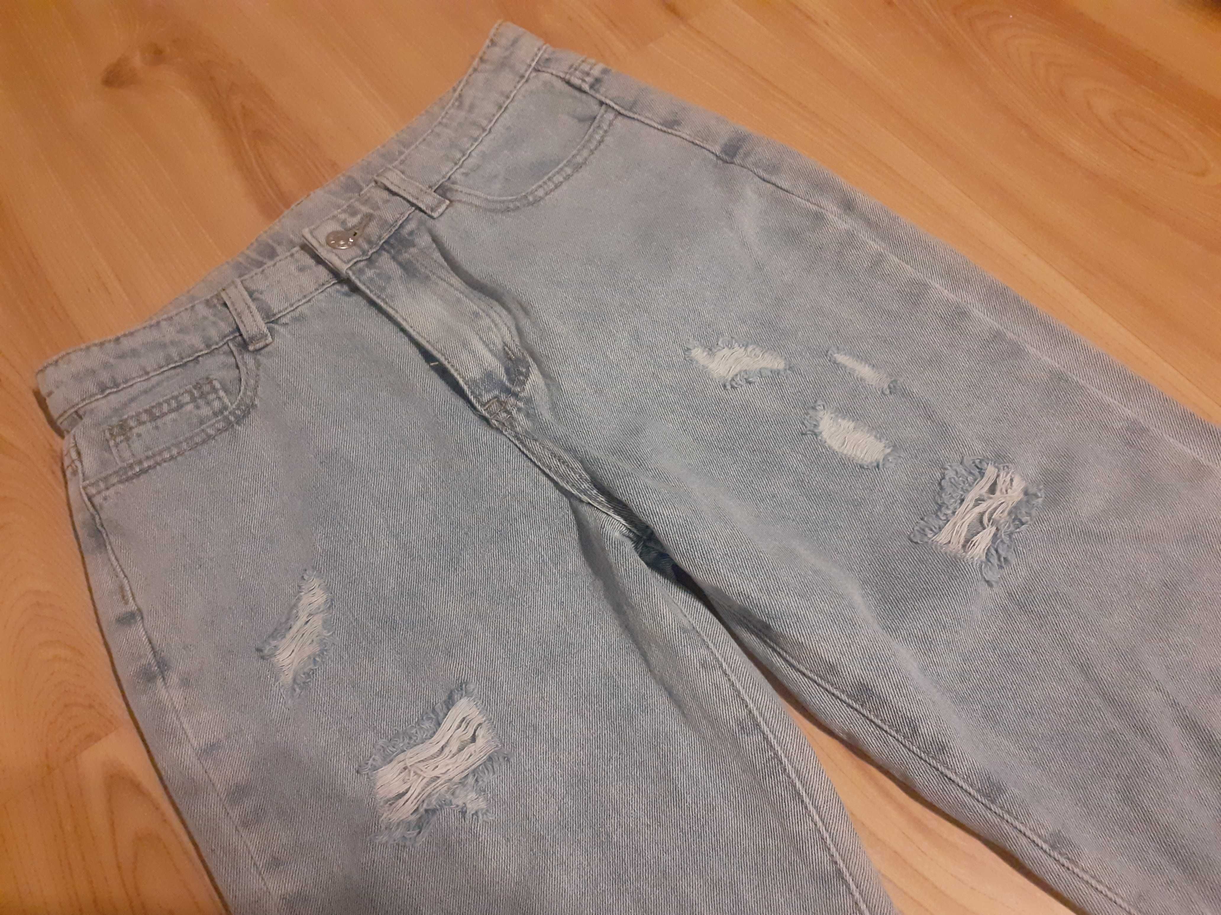 NOWE spodnie, dżinsy, jeansy SHEIN, 146, 150,