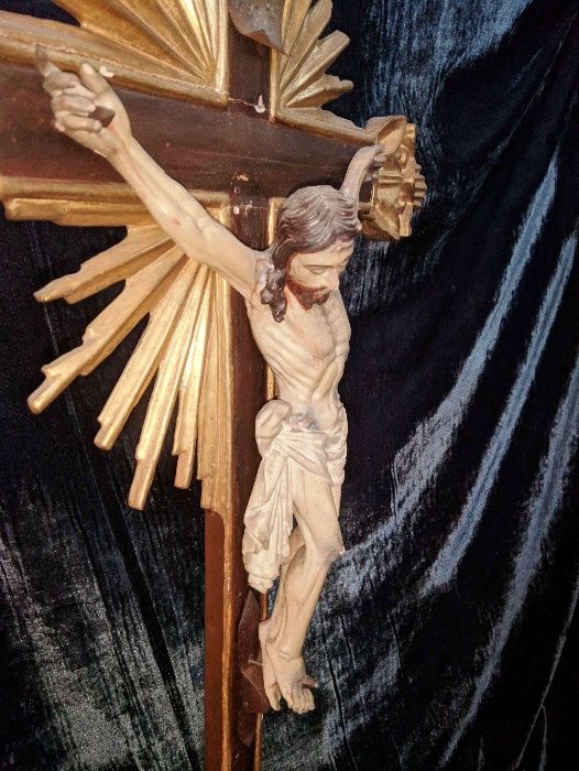 Crucifixo Cristo Madeira Séc XIX