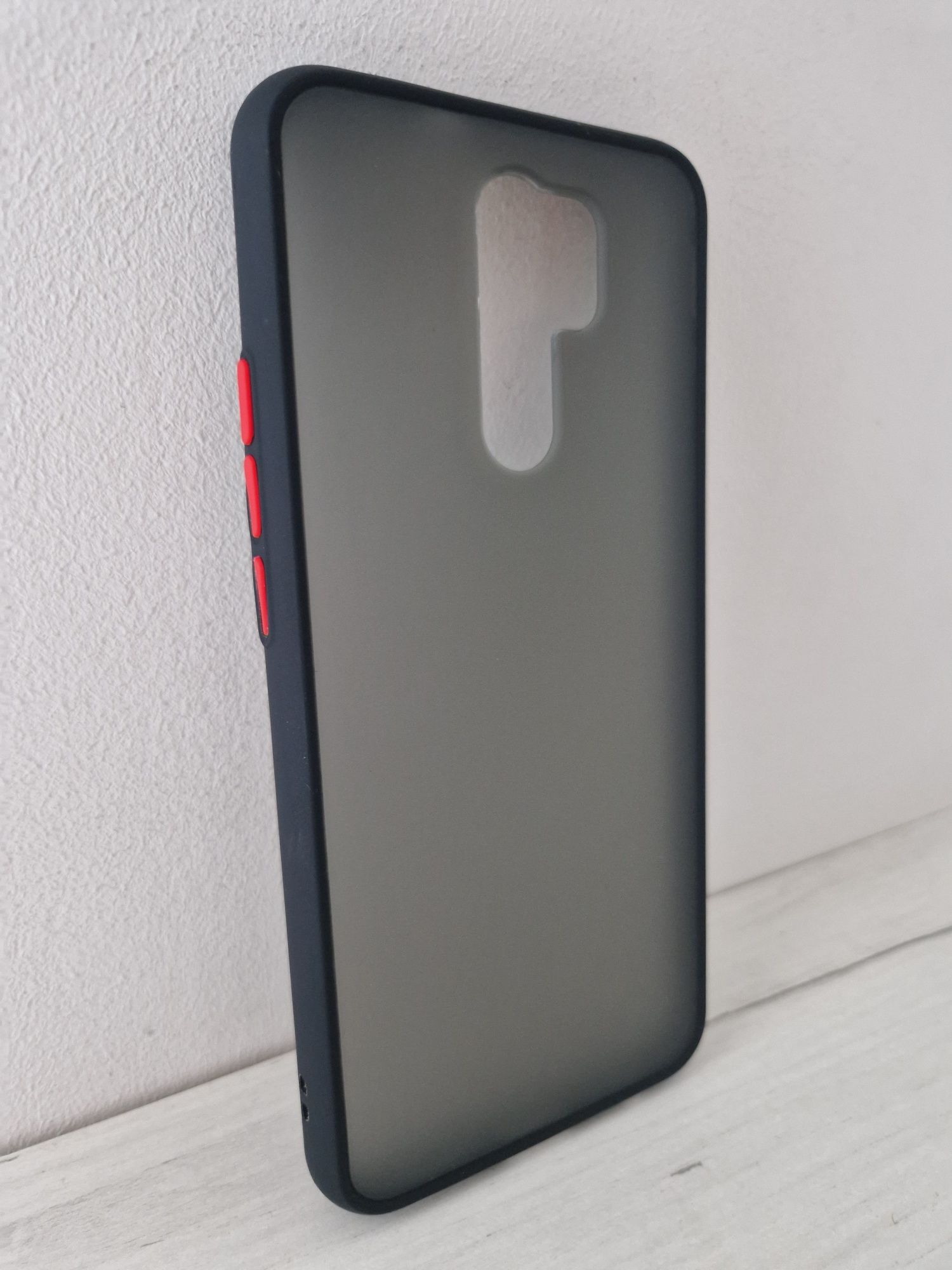 Vennus Color Button Bumper do Xiaomi Redmi 9 Czarny