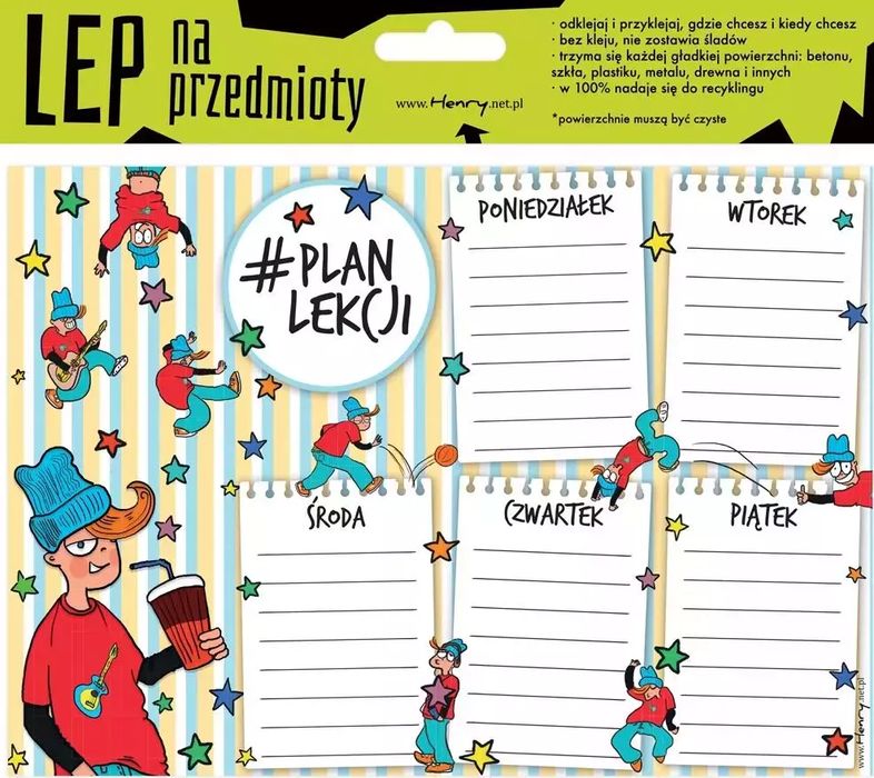 Elektrostatyczny plan lekcji A5 Chłopak. Henry