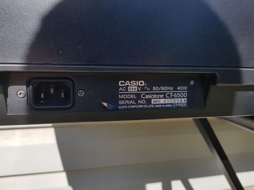Синтезатор CASIO CT-6500, на 61 клавішу, б/у з Німеччини