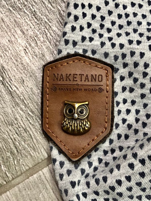 Naketano Bluza Damska z Kapturem w Serduszka r. M