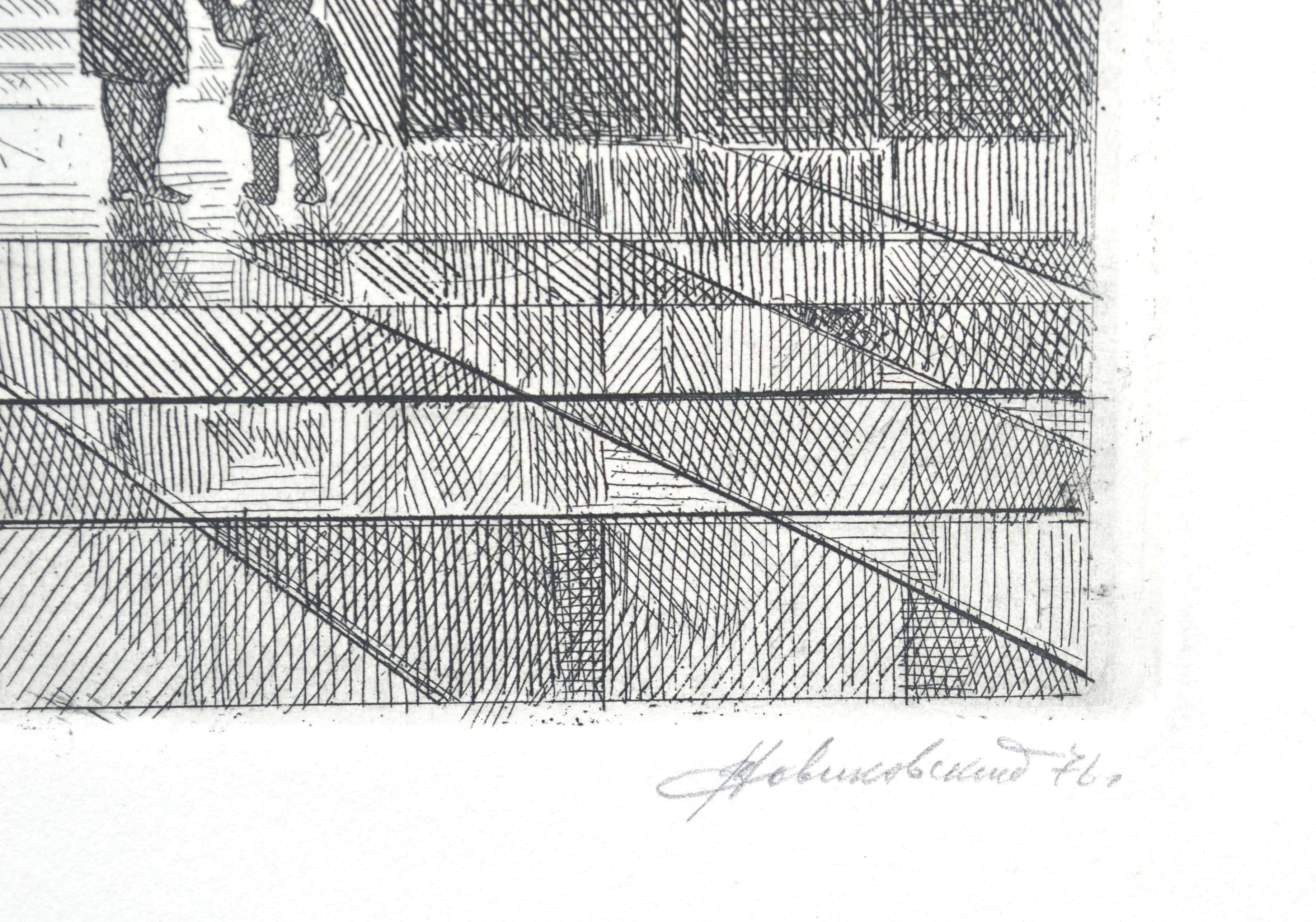 Графіка художника Новиковський В. О. "Верховна рада", 1976 рік.