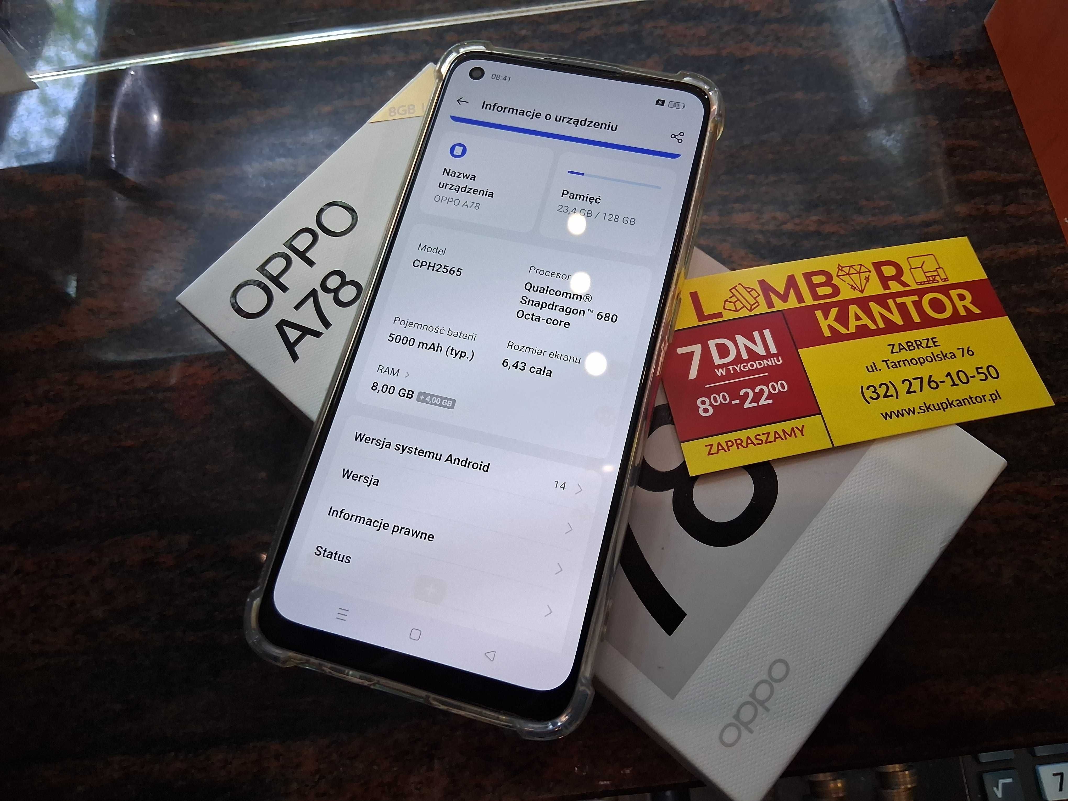 1733/25 Smartfon OPPO A78 8/128GB.