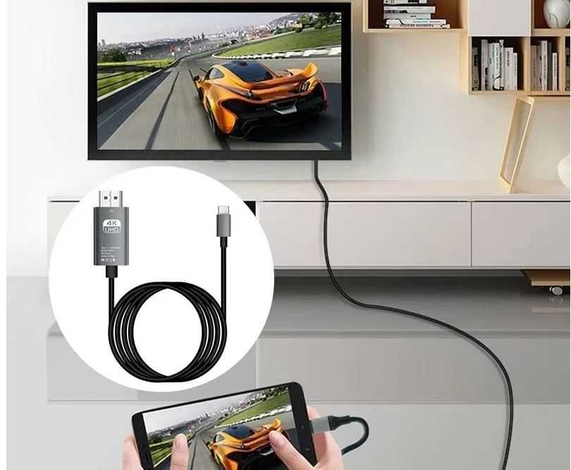 Cabo USB tipo C para HDMI, 4K, 60Hz - 1080p | 2 Metros