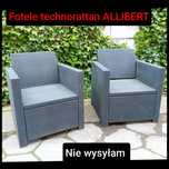 Fotele technorattan marki allibert zestaw rattan rattanowe meble
