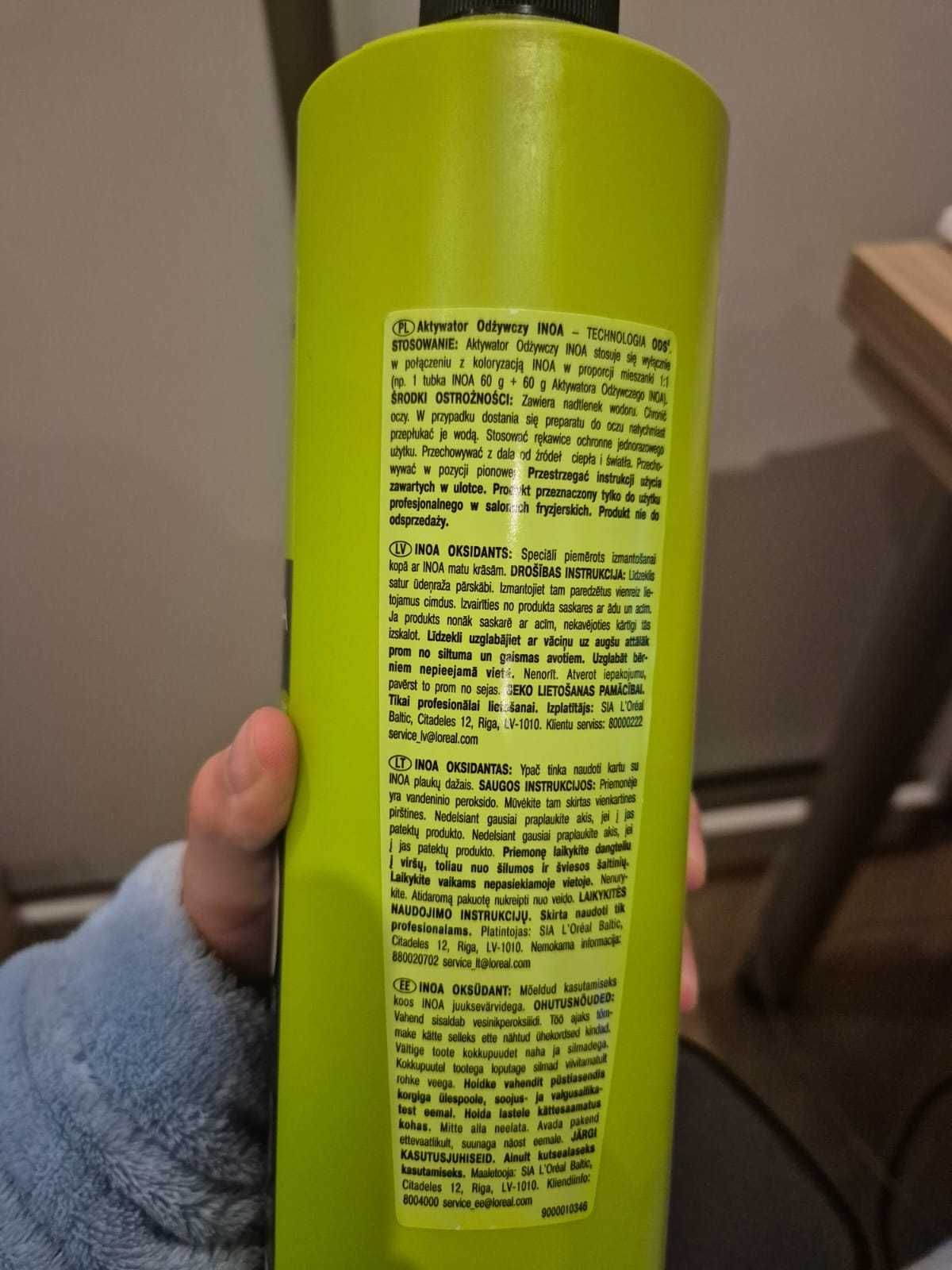 Loreal Inoa, oksydant 3% - 1000ml do koloryzacji, do farb Inoa