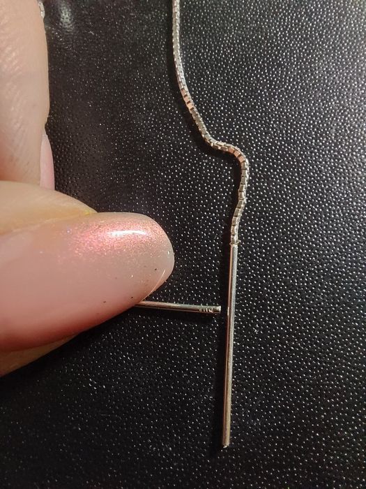 Kolczyki srebrne kulki przeciągane