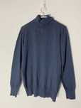golf L M klasyczny granatowy sweter basic bluzka gładka casual