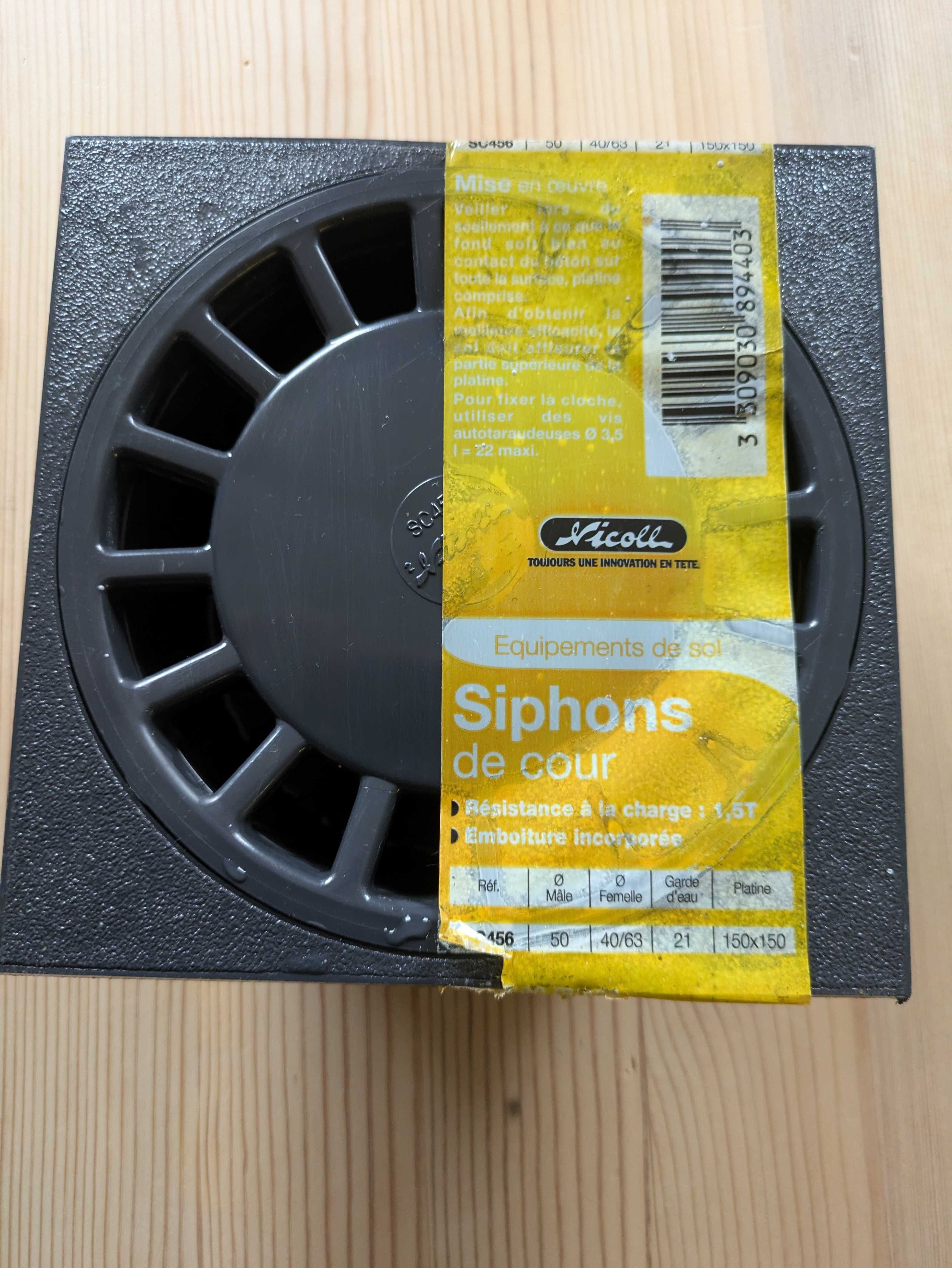 odpływ punktowy kwadratowy kratka syfon 15cm