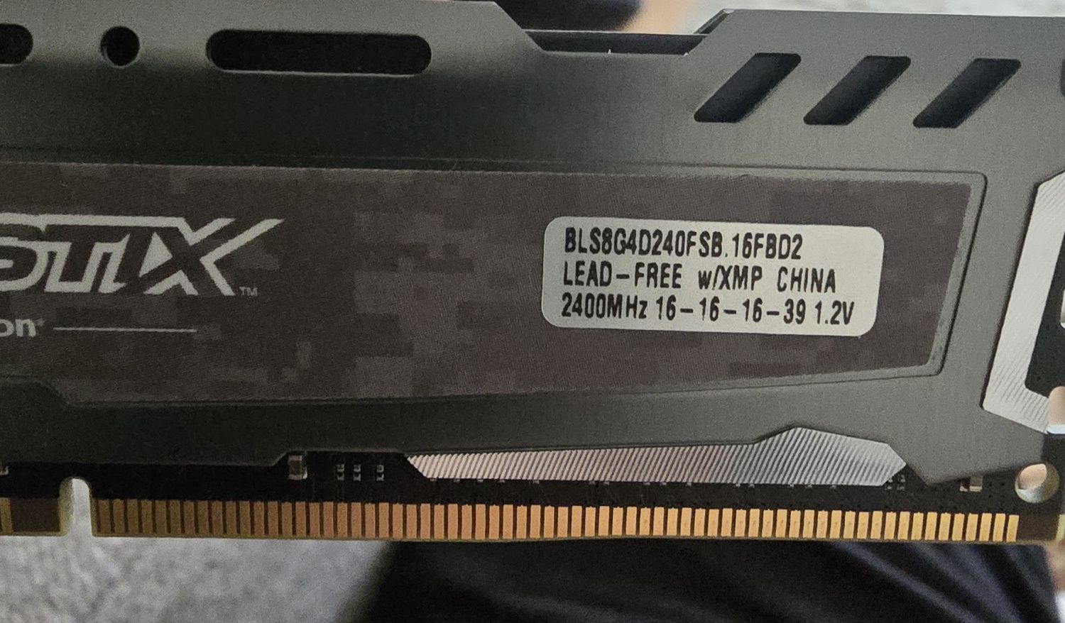 Pamięć RAM DDR4 Crucial Ballistix Sport 8GB 2400MHz CL16 BLS8G4