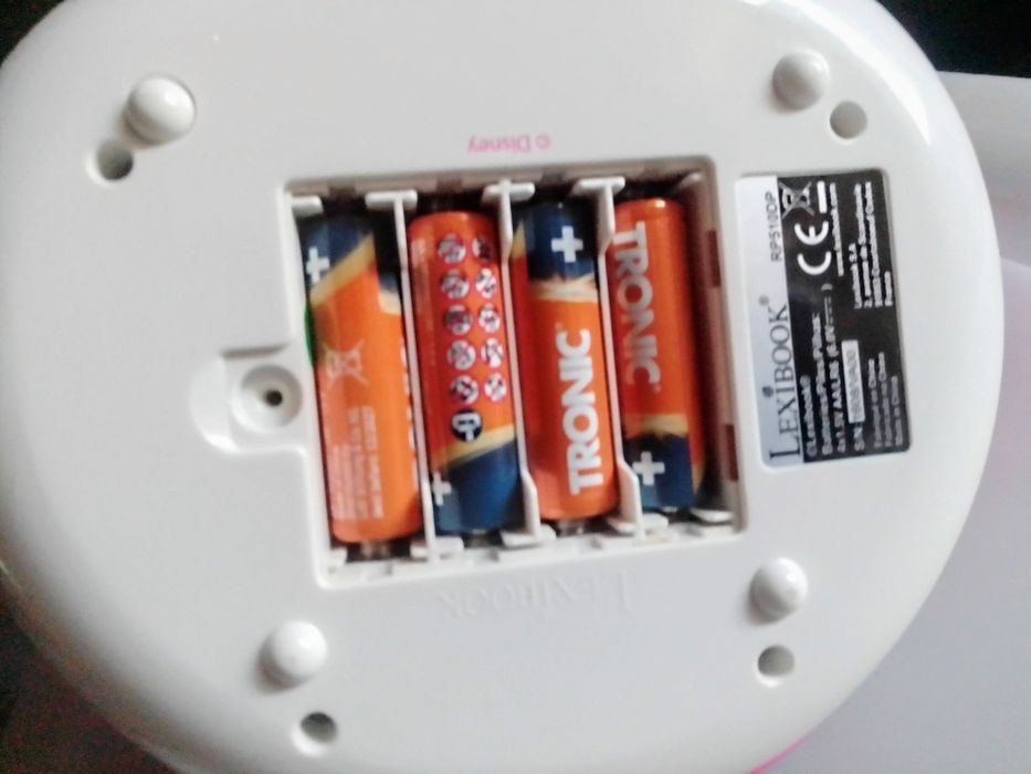 Relógio digital Disney Cinderela com projetor de hora no tecto e rádio