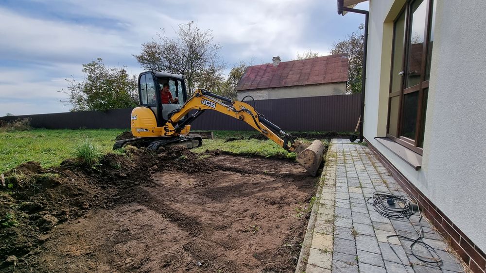 Оренда міні екскаватора Послуги міні екскаватора Оренда екскаватора