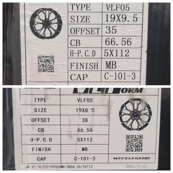 19 5x112 Mercedes BMW Nowe okazjaWyprzedaż( dwie szerokośći2 odsadzeni