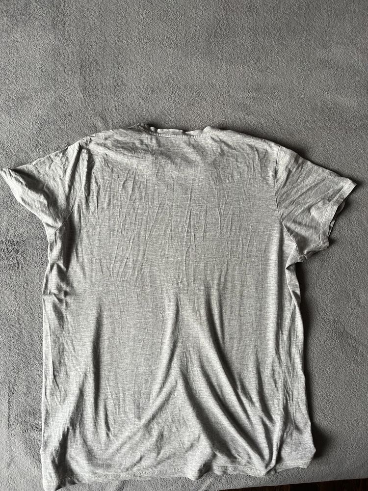 Szary t-shirt męski Pepco r.XL