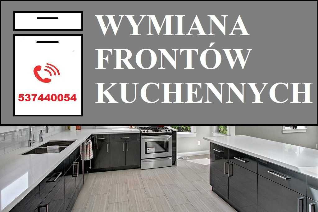 modernizacja kuchni - wymiana blatów kuchennych - zmiana frontów