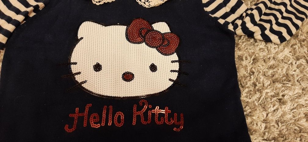 Piękna granatowa sukienka hello Kitty Tu roz.122