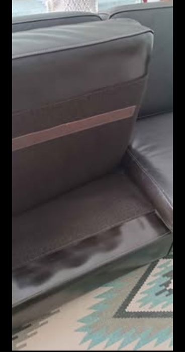 Sofá em pele genuína qualidade luxo