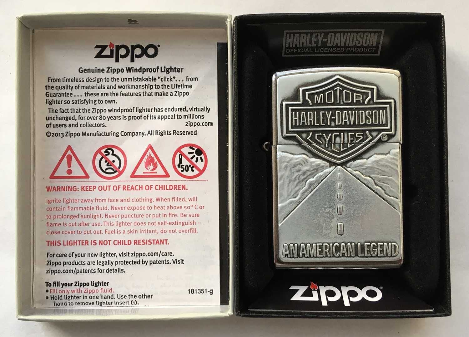 Зажигалка Zippo Harley Davidson American Legend