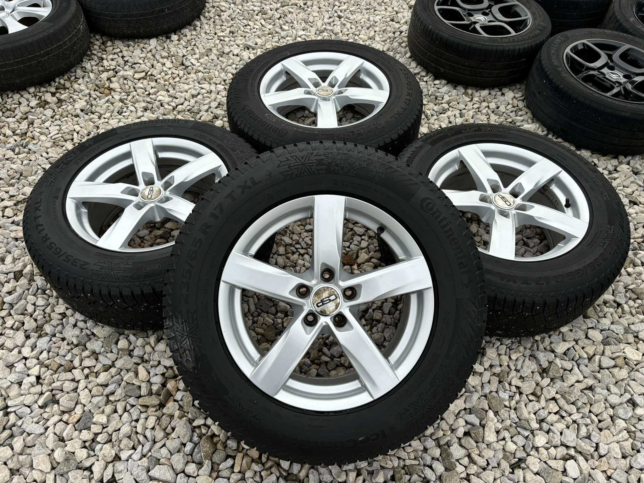 Koła Alufelgi 235/65r17 + opony zimowe do Audi Q5 model '08 - '15