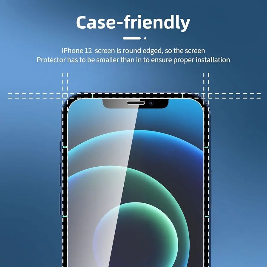 Szkło hartowane na wyświetlacz i aparat do iPhone 12 New'c 2*2szt B981