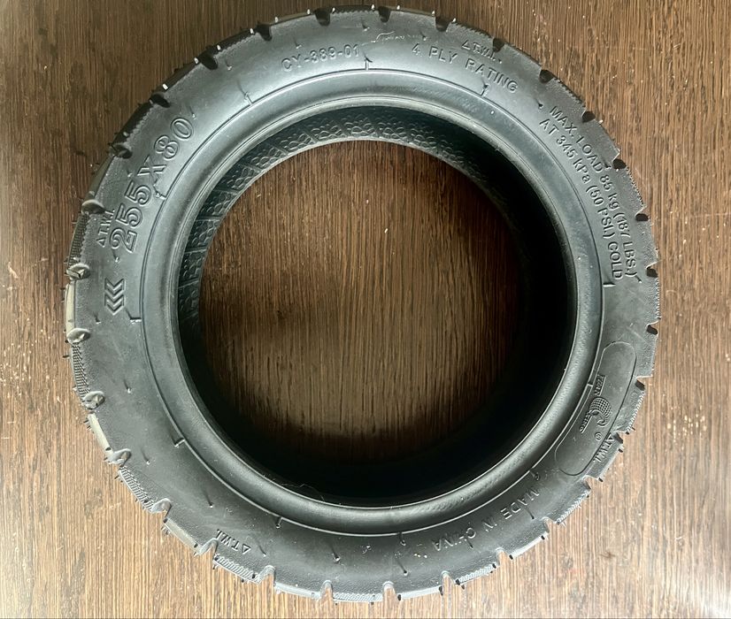 Opona bezdętkowa do hujalnogi Kukirin. 255x80. Nowa