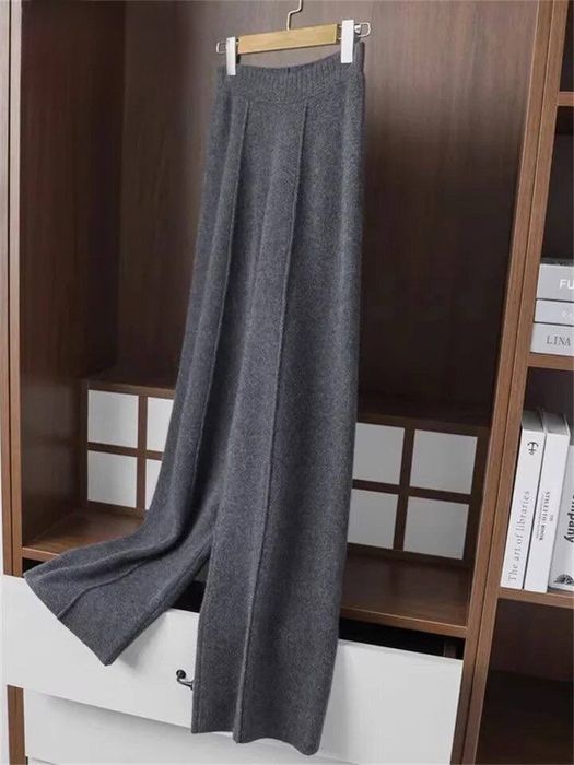 Жiночi теплi брюки палацо зi стрiлкою двостороння ангора