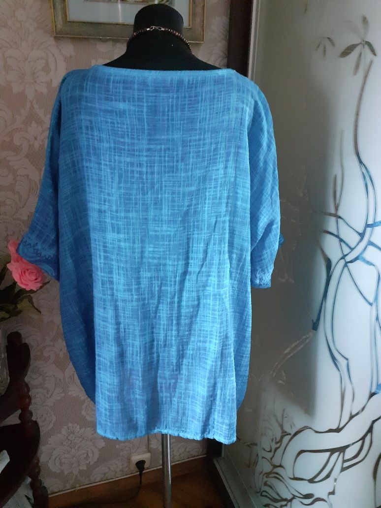 Чудесная туника, блузон! Размер 68- 72! 5XL!