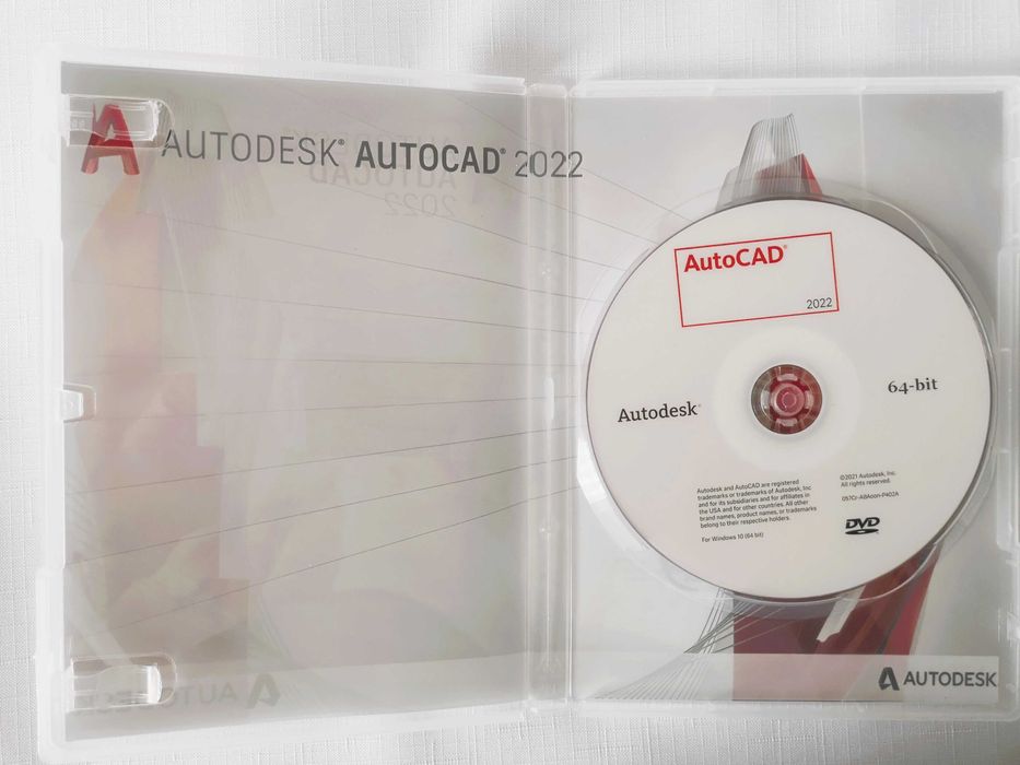 AutoCAD 2022 DVD Licencja dożywotnia na płycie komercyjna profesjonal