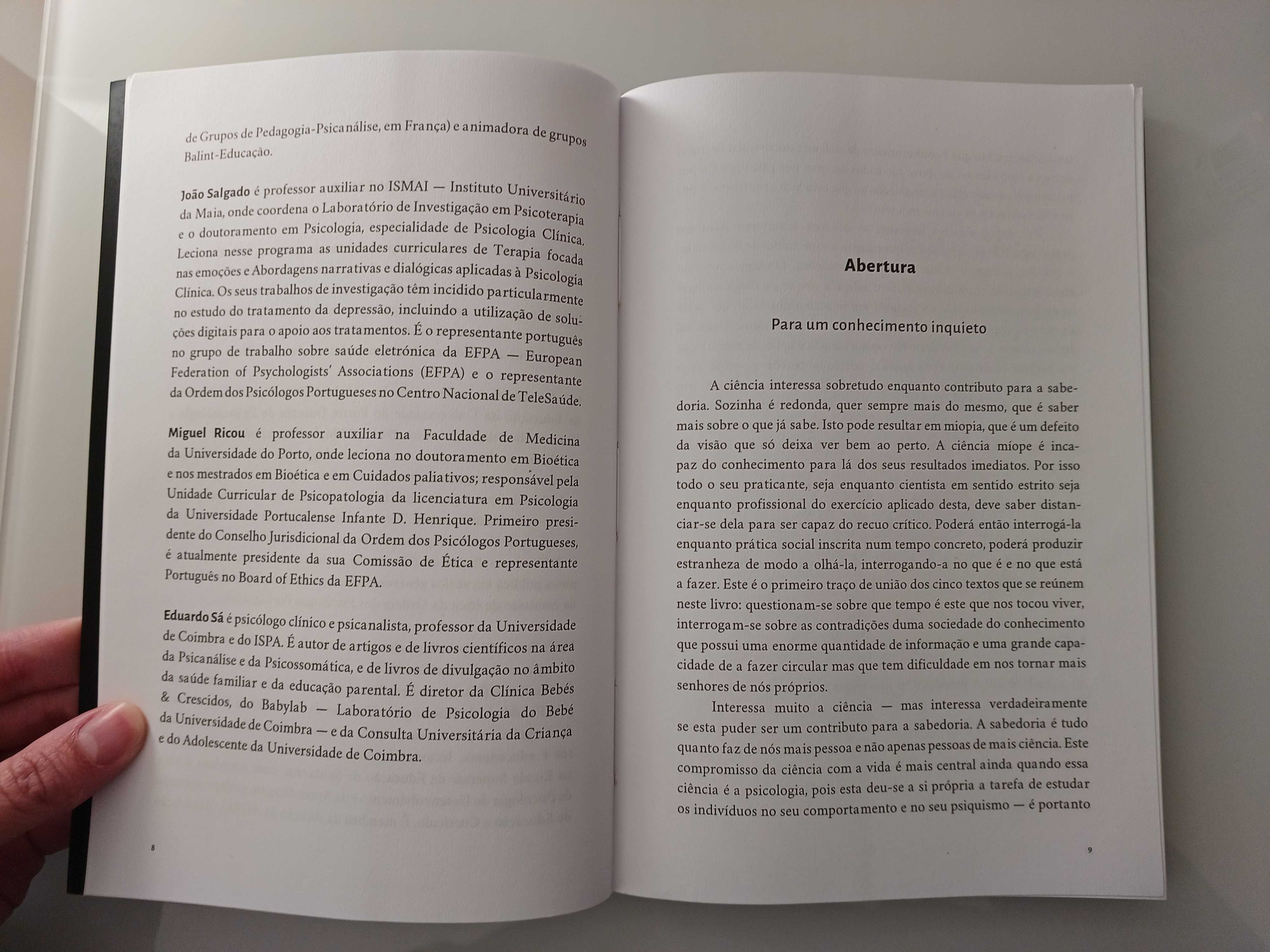 Conhecimento de Si na Sociedade do Conhecimento (Como novo)