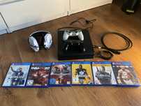 Ps4 + 2 pady + 6 gier
