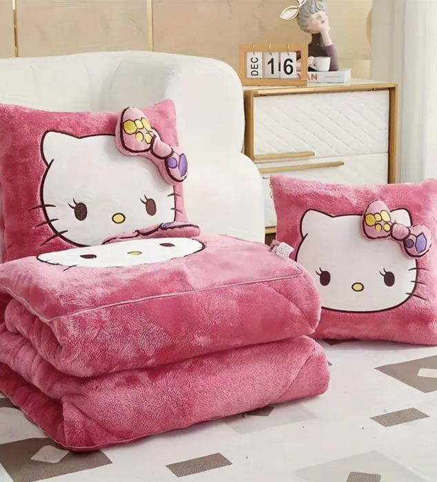 Conjunto 2 em 1 almofada + manta (cobertor/Edredão)