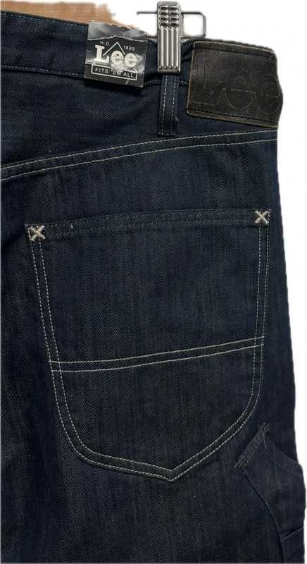 Lee Carpenter W30 L34 – męskie jeansy, ciemny denim, 100% bawełna