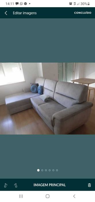 Sofa chaise longue como novo