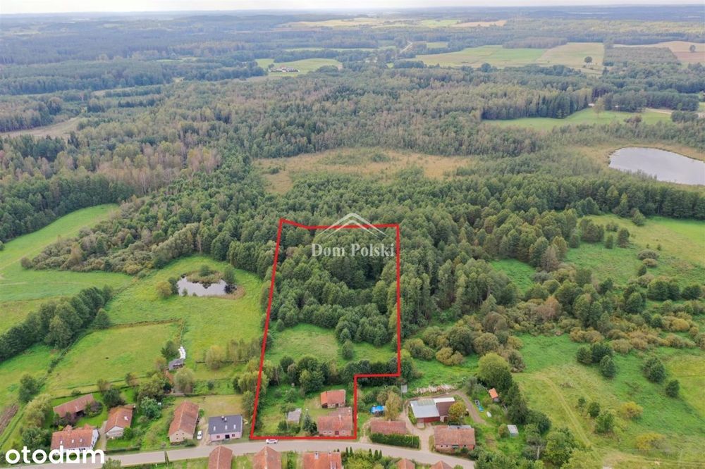 Mazurskie siedlisko 1,48 ha - Wronki,gm. Świętajno