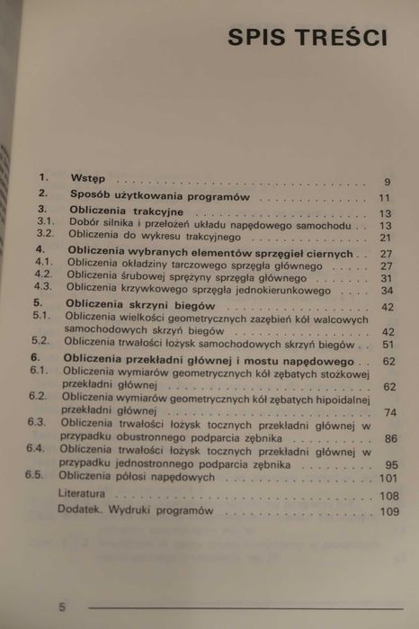 Mikrokomputerowe obliczenia zespołów samochodu