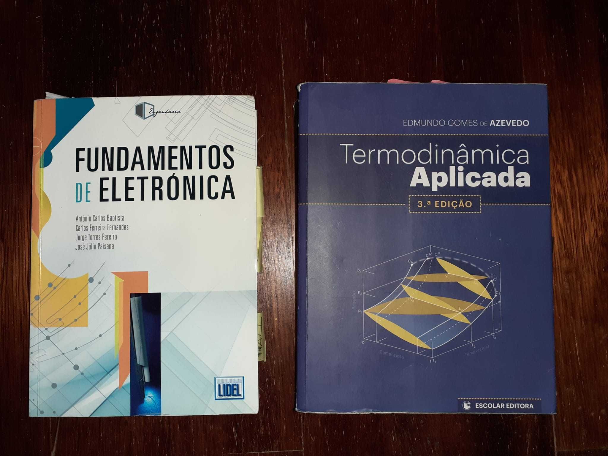 Livros de Termodinâmica e Fundamentos de Eletrónica