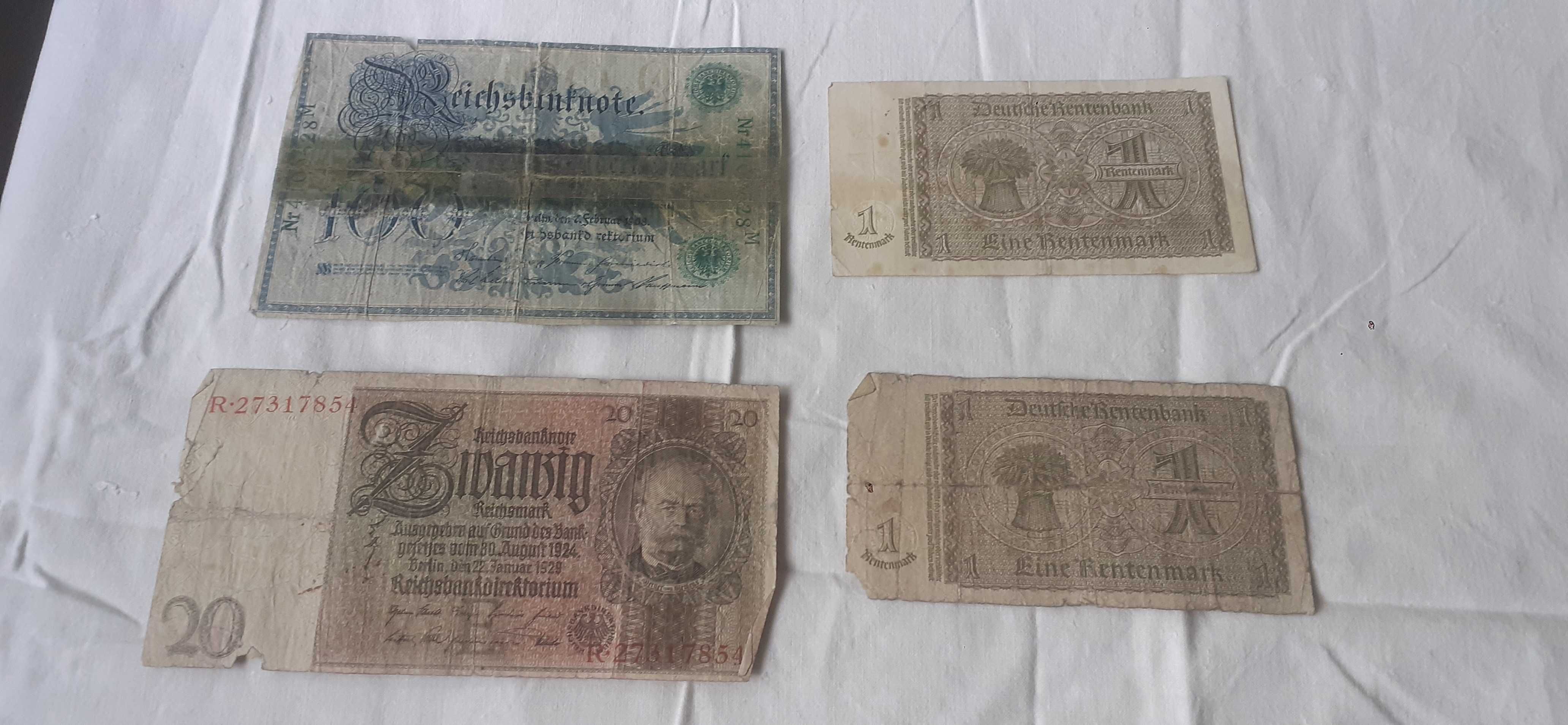 Stare banknoty przedwojenne 9 sztuk