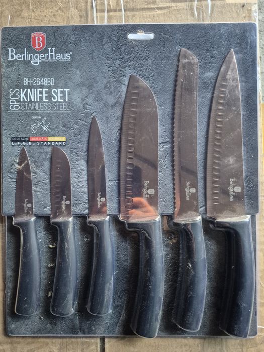 Berlinger haus bh-2648bd zestaw set nozy 9 - 20cm szefa santoku